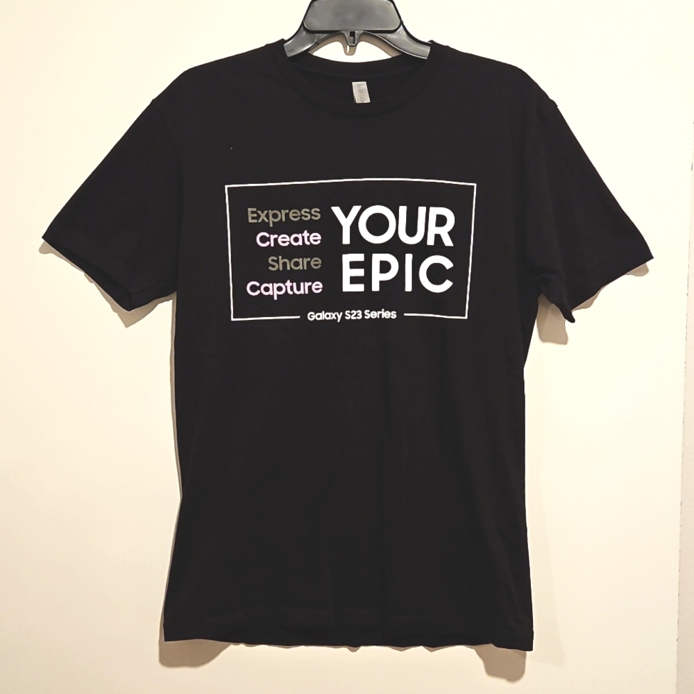 Next Level Apparel SAMSUNG Black Short Sleeve Promo Tee Medium